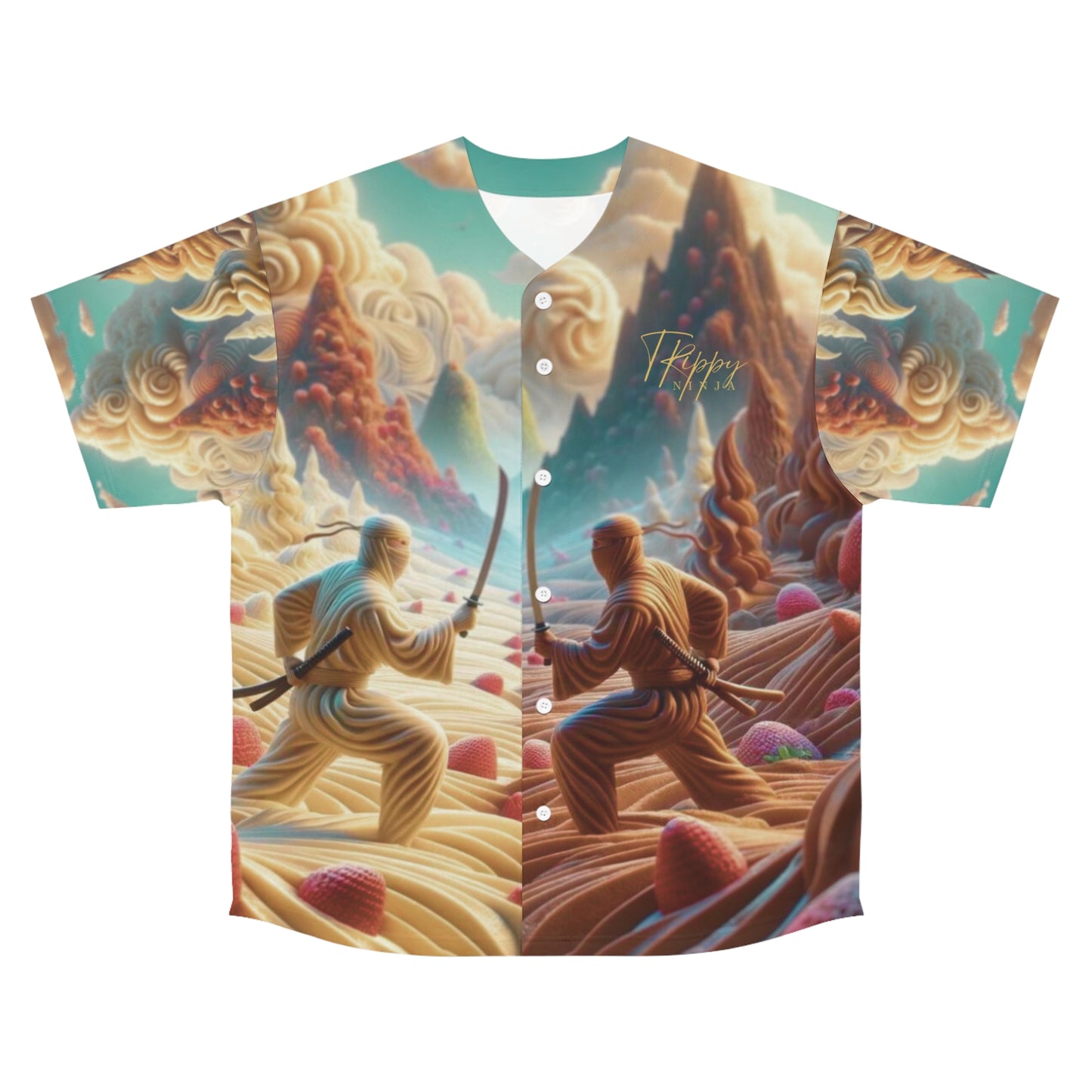 Ice Cream Ninja Dreamscape Men's Baseball Jersey
