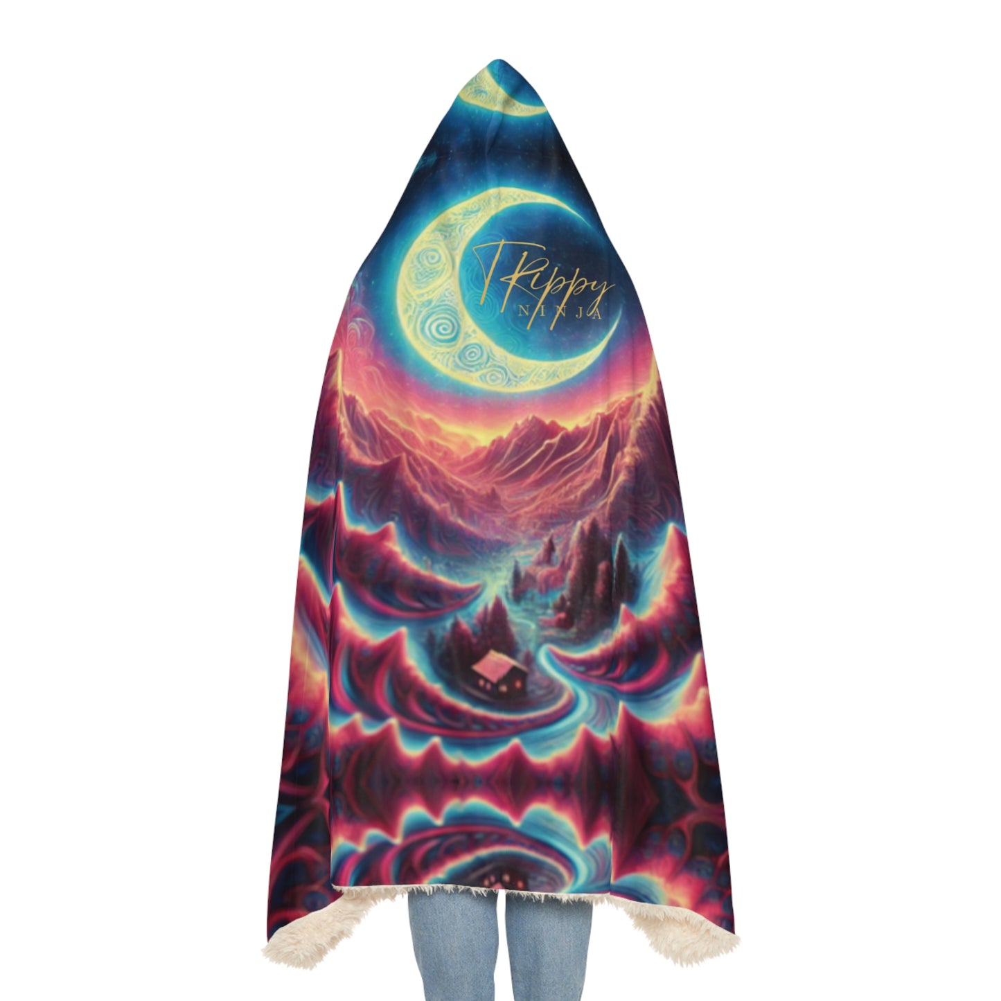 Lunar Dream Hooded Blanket