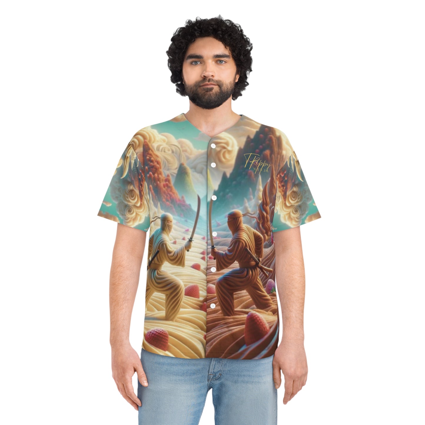 Ice Cream Ninja Dreamscape Men's Baseball Jersey
