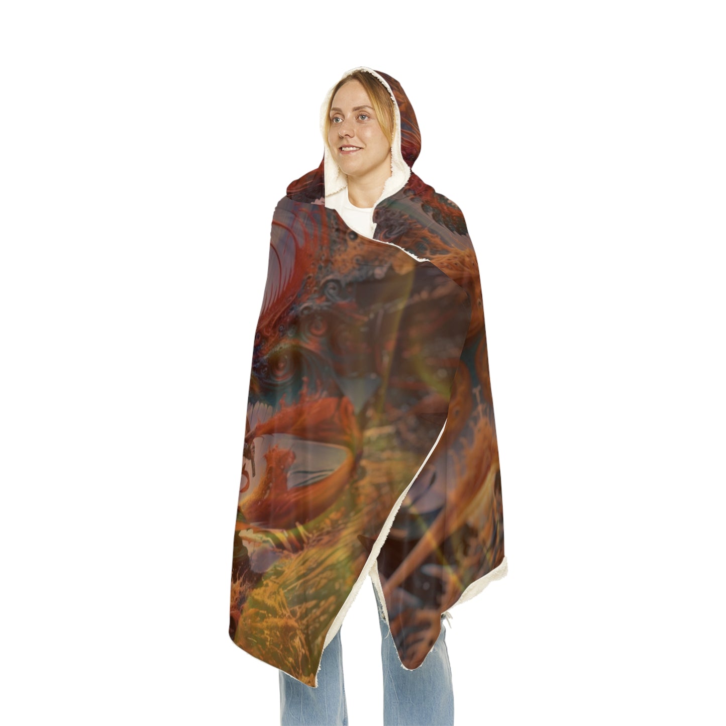 Attack of the Dragon Hooded Blanket