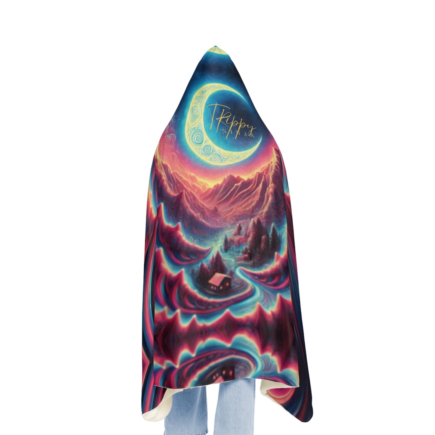 Lunar Dream Hooded Blanket