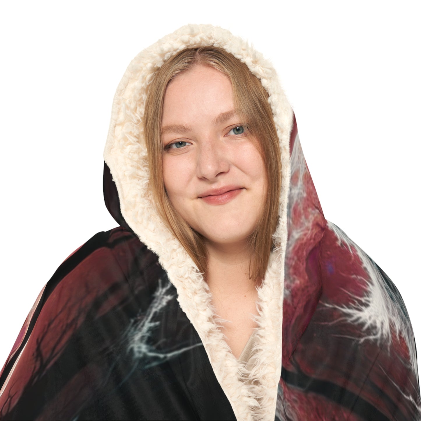 Trippy Ghastly Wolfy Snuggle Blanket