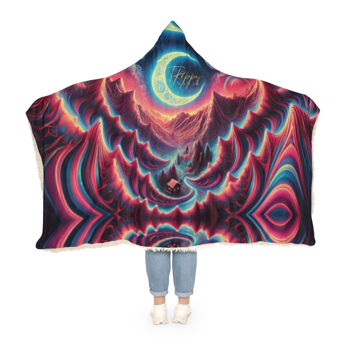 Lunar Dream Hooded Blanket