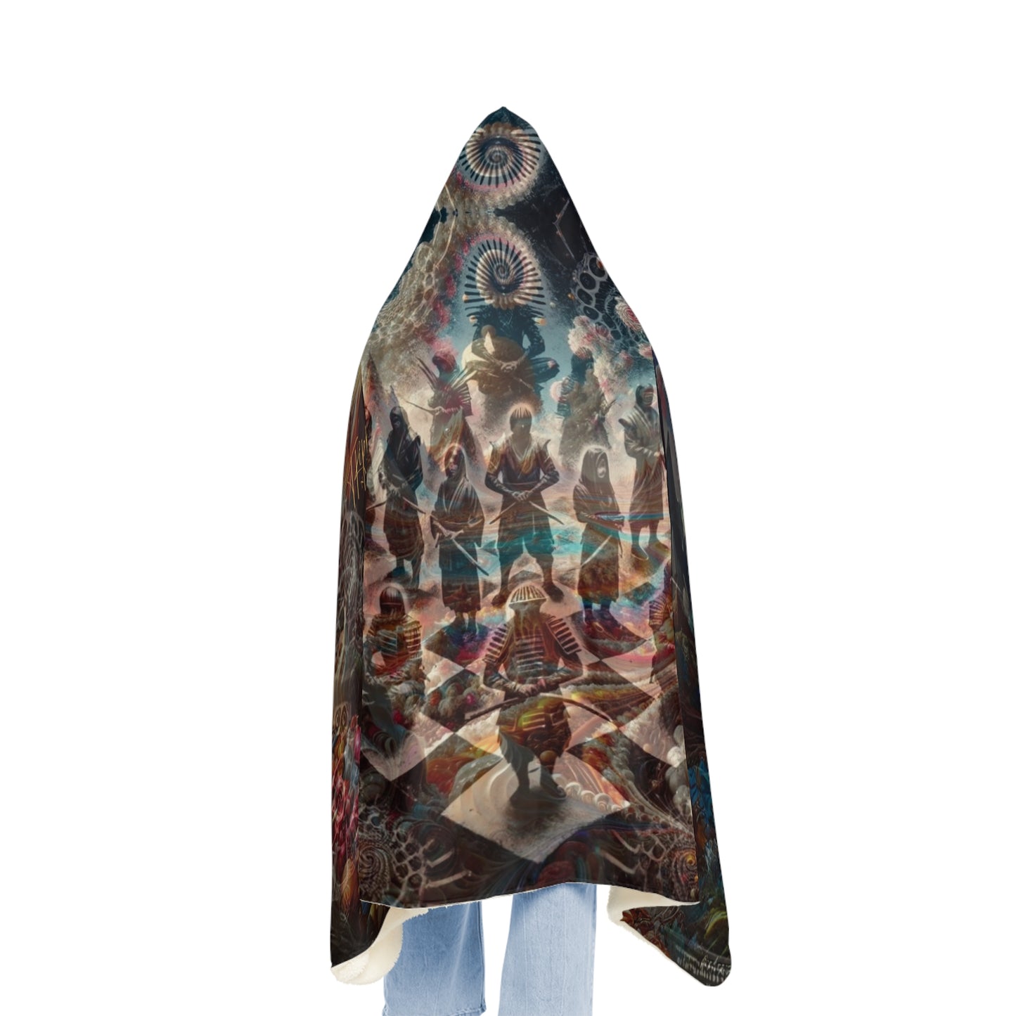 Candy Dreamscape Ninja Chessboard Hooded Blanket