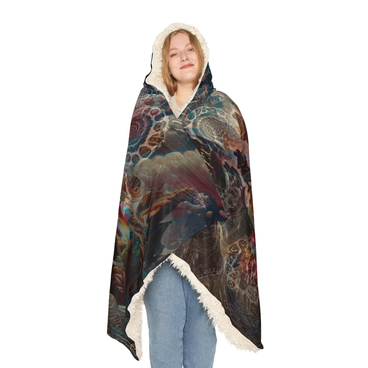 Candy Dreamscape Ninja Chessboard Hooded Blanket