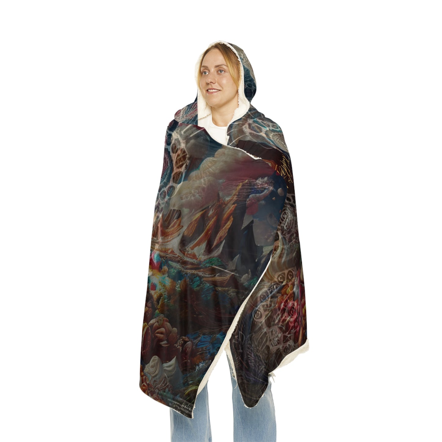 Candy Dreamscape Ninja Chessboard Hooded Blanket