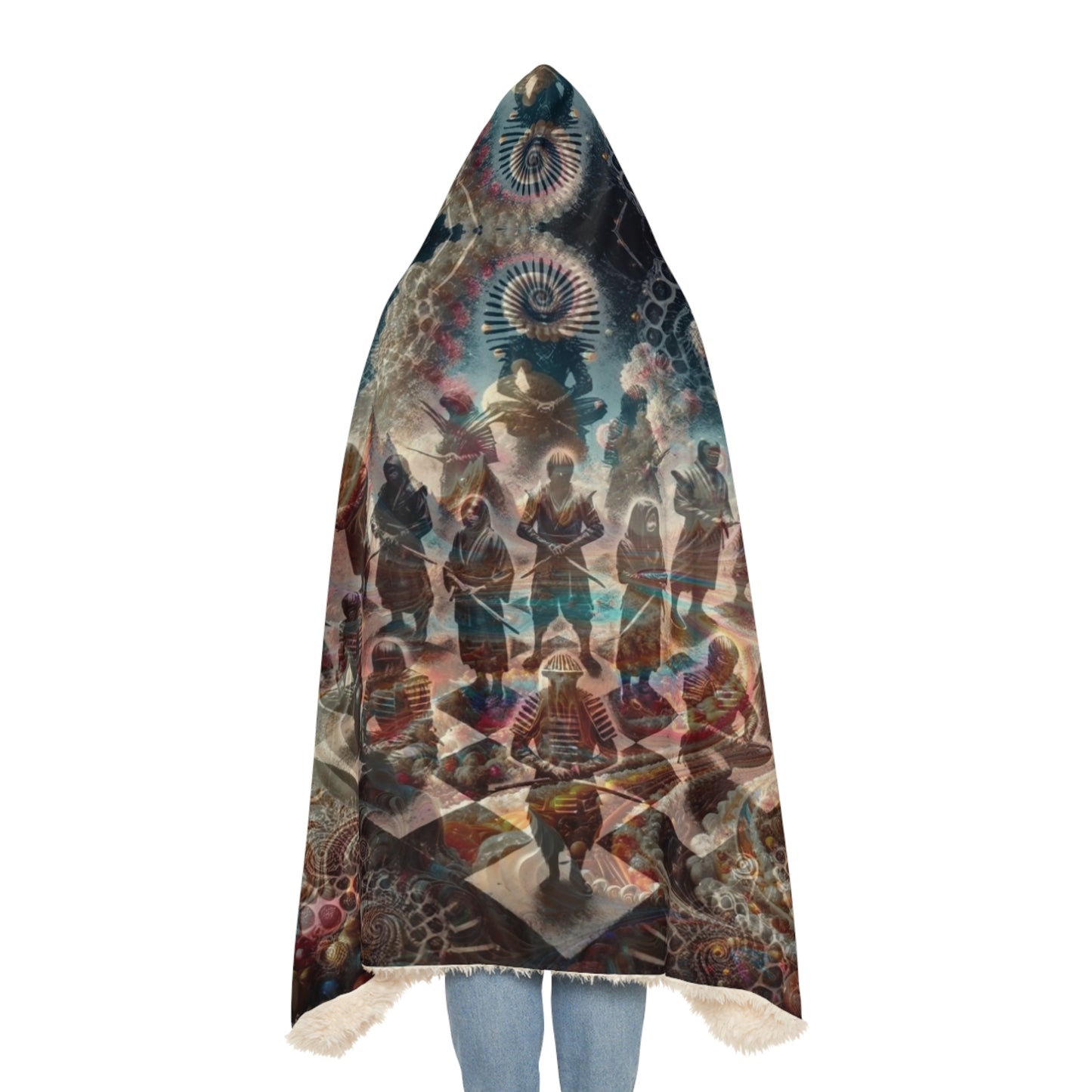 Candy Dreamscape Ninja Chessboard Hooded Blanket