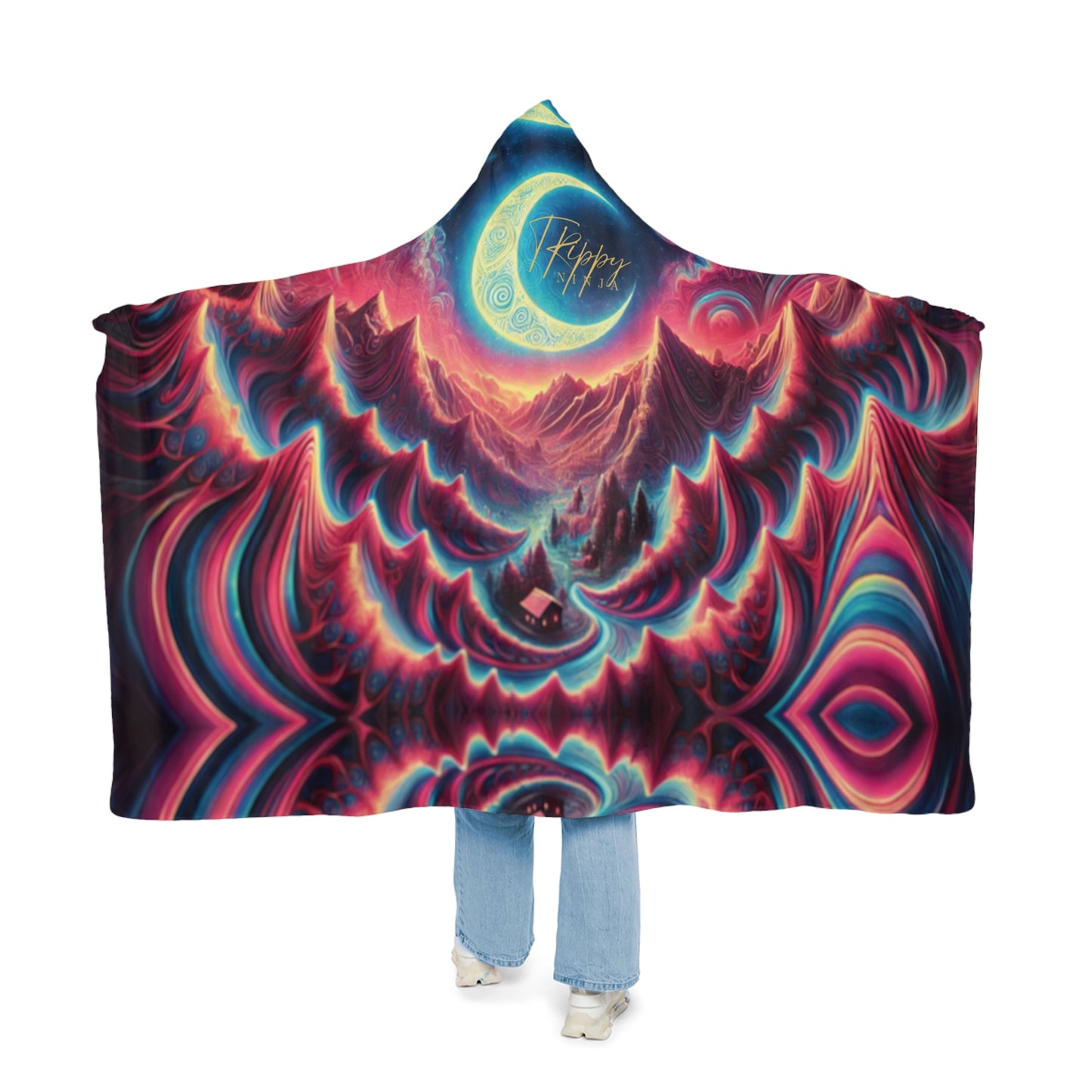 Lunar Dream Hooded Blanket