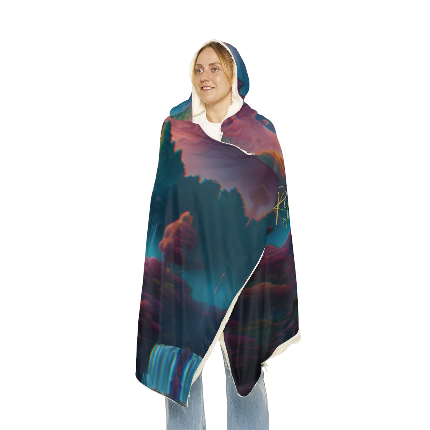 Waterfall Zen Hooded Blanket