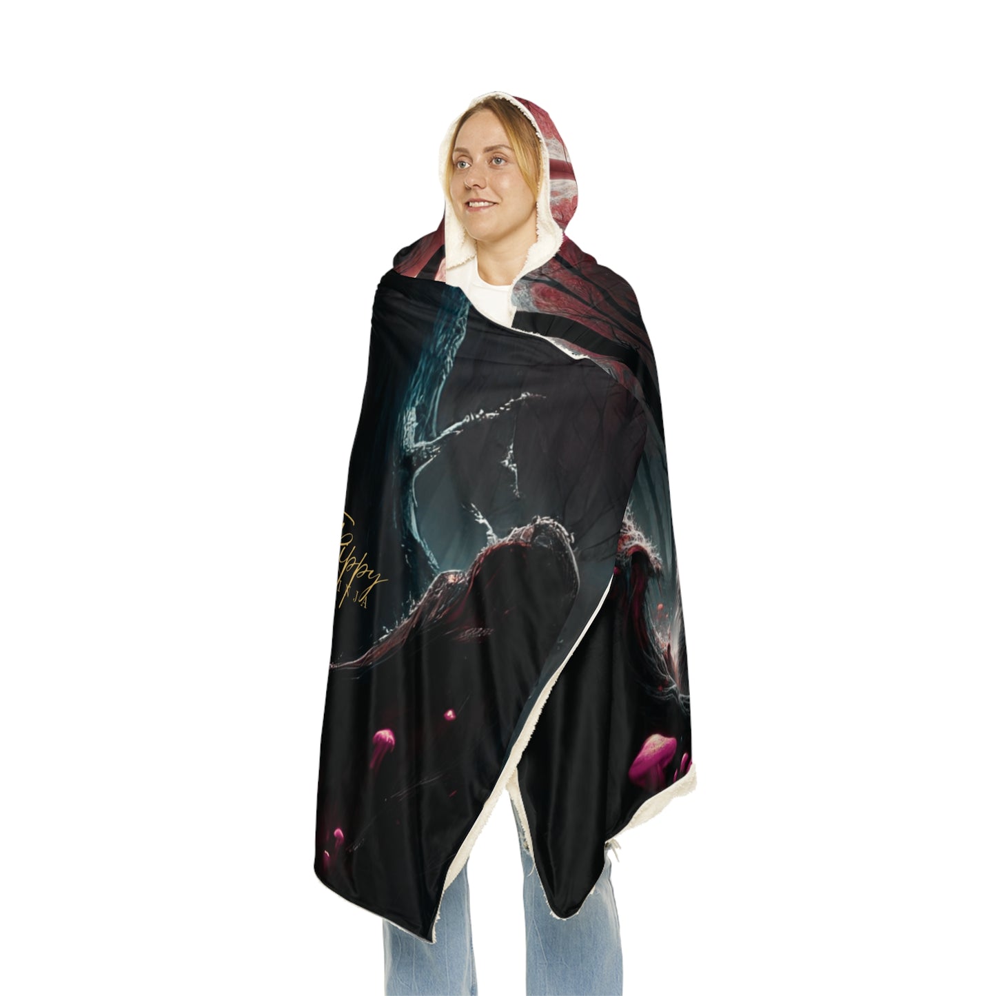 Trippy Ghastly Wolfy Snuggle Blanket