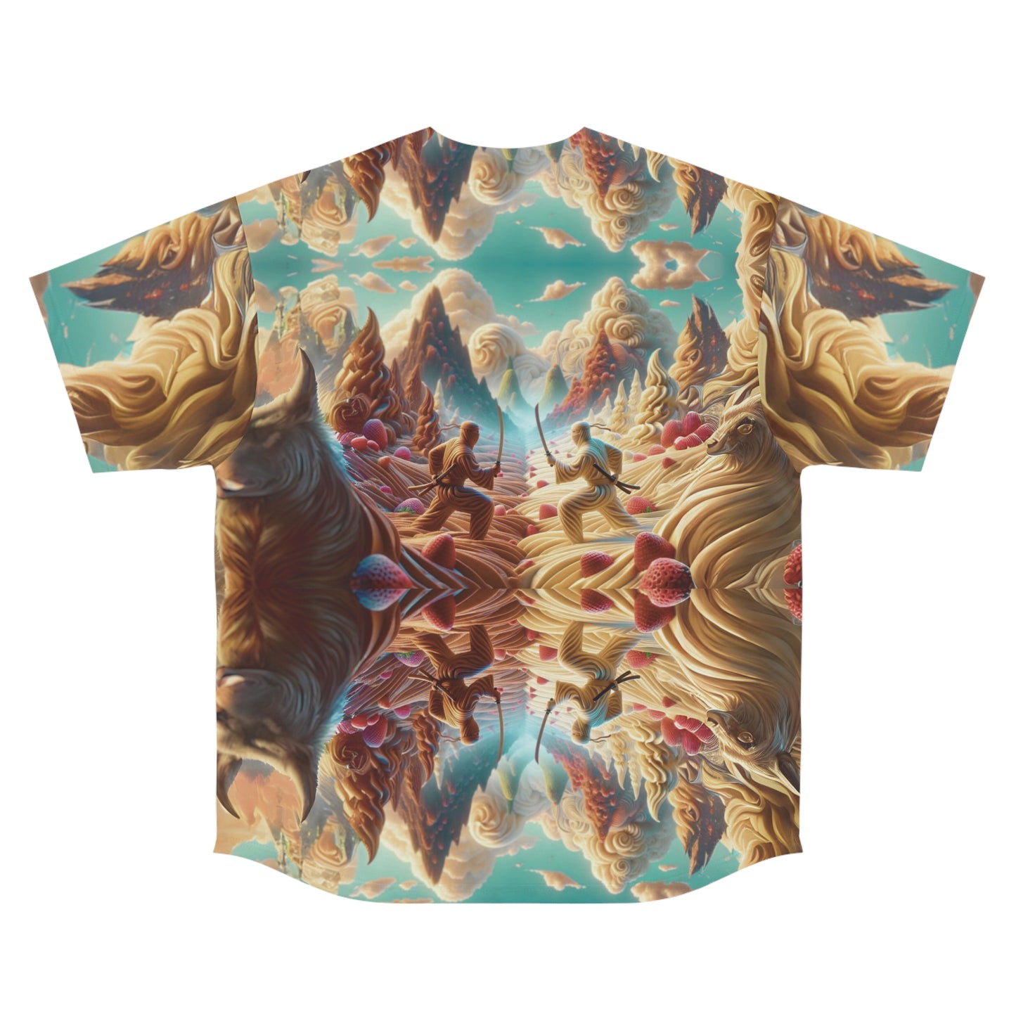 Ice Cream Ninja Dreamscape Men's Baseball Jersey