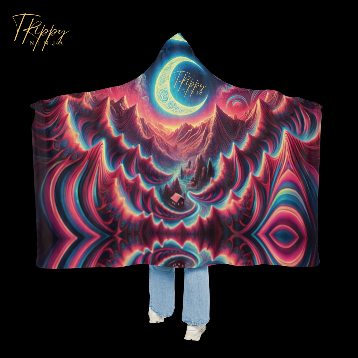 Lunar Dream Hooded Blanket